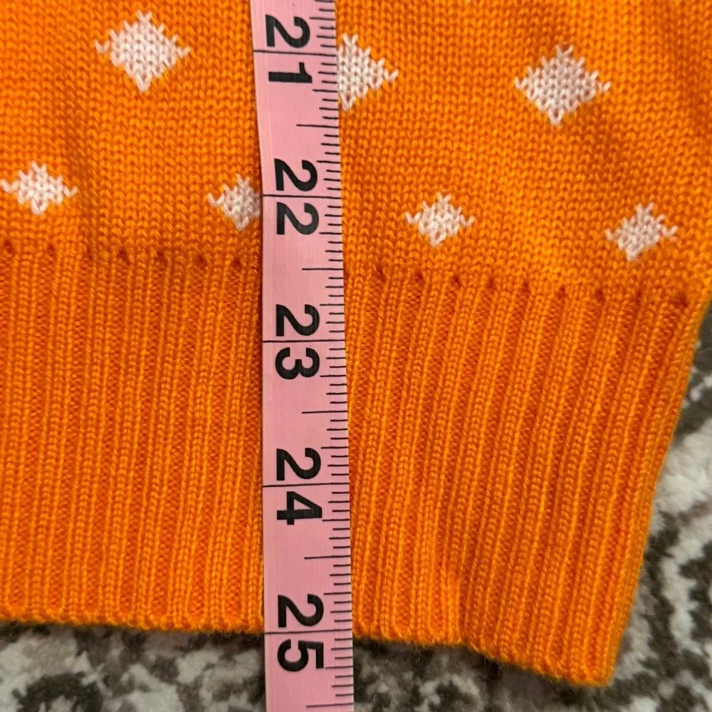Campus Specialties Tennessee Volunteers NCAA Orange Fair Isle Sweater Mens Small